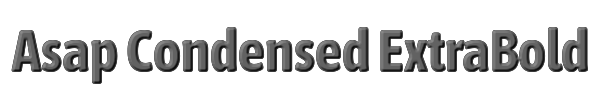 Asap Condensed ExtraBold 
