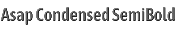 Asap Condensed SemiBold 