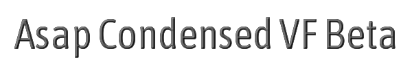 Asap Condensed VF Beta 