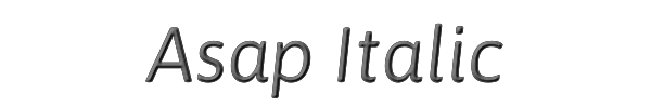 Asap Italic 