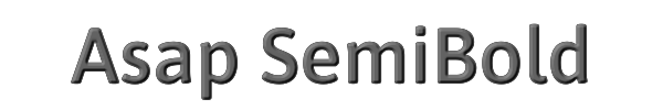 Asap SemiBold 