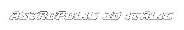 Astropolis 3D Italic 