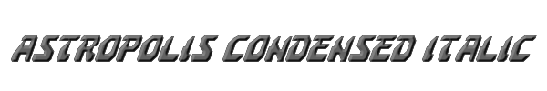 Astropolis Condensed Italic 