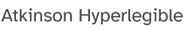 Atkinson Hyperlegible 