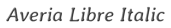 Averia Libre Italic 