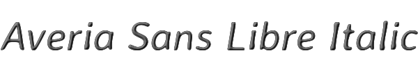 Averia Sans Libre Italic 