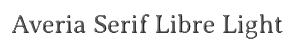 Averia Serif Libre Light 