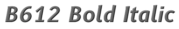 B612 Bold Italic 