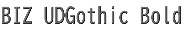 BIZ UDGothic Bold 