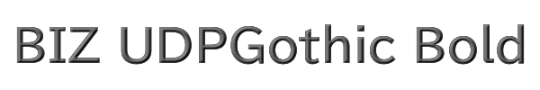 BIZ UDPGothic Bold 
