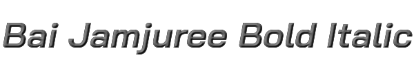 Bai Jamjuree Bold Italic 