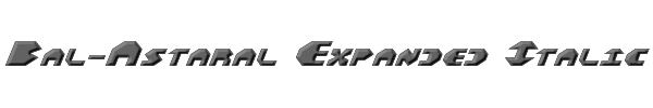 Bal-Astaral Expanded Italic 