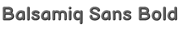 Balsamiq Sans Bold 