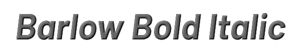 Barlow Bold Italic 