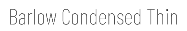 Barlow Condensed Thin 
