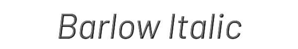 Barlow Italic 