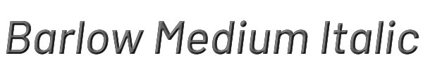 Barlow Medium Italic 