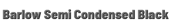 Barlow Semi Condensed Black 