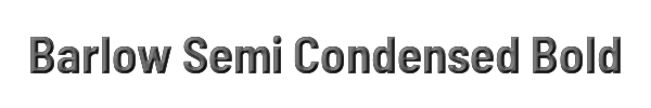 Barlow Semi Condensed Bold 