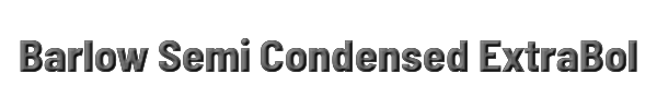 Barlow Semi Condensed ExtraBold 