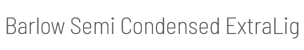 Barlow Semi Condensed ExtraLight 