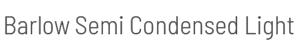 Barlow Semi Condensed Light 