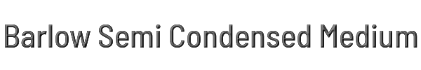 Barlow Semi Condensed Medium 