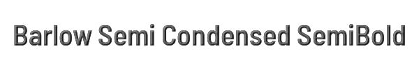 Barlow Semi Condensed SemiBold 