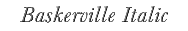 Baskerville Italic 