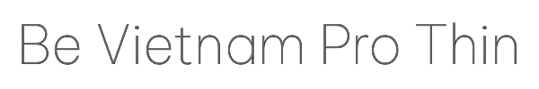 Be Vietnam Pro Thin 
