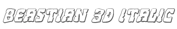 Beastian 3D Italic 