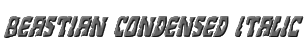 Beastian Condensed Italic 
