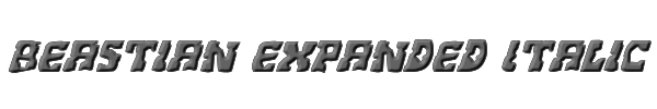 Beastian Expanded Italic 