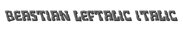 Beastian Leftalic Italic 