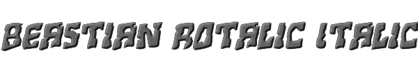 Beastian Rotalic Italic 