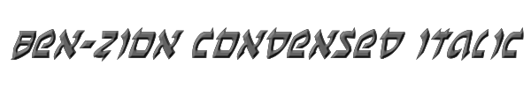 Ben-Zion Condensed Italic 