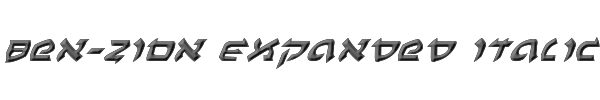 Ben-Zion Expanded Italic 