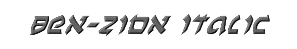 Ben-Zion Italic 