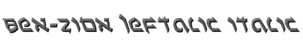 Ben-Zion Leftalic Italic 