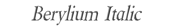 Berylium Italic 