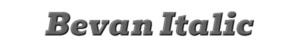 Bevan Italic 