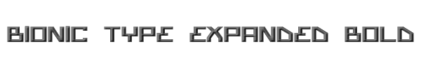 Bionic Type Expanded Bold 