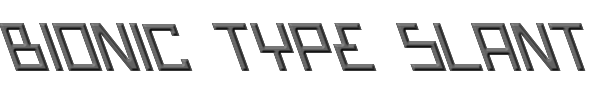 Bionic Type Slant 