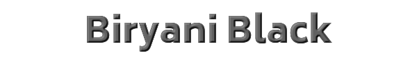 Biryani Black 