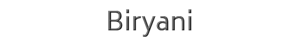 Biryani 