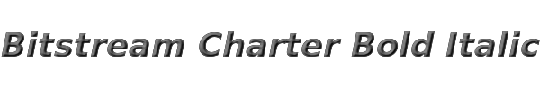 Bitstream Charter Bold Italic 