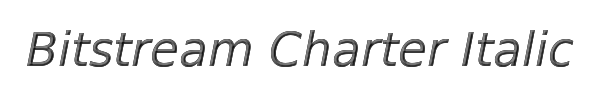 Bitstream Charter Italic 