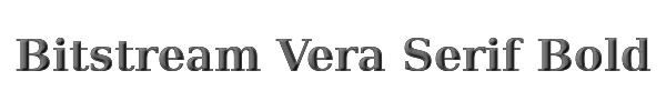 Bitstream Vera Serif Bold 