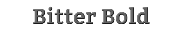 Bitter Bold 