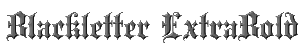 Blackletter ExtraBold 